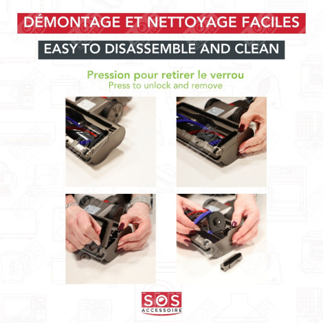 SPAZZOLA COMPATIBILE V7 V8 V10 V11 V15 ASPIRAPOLVERE - 967483-01