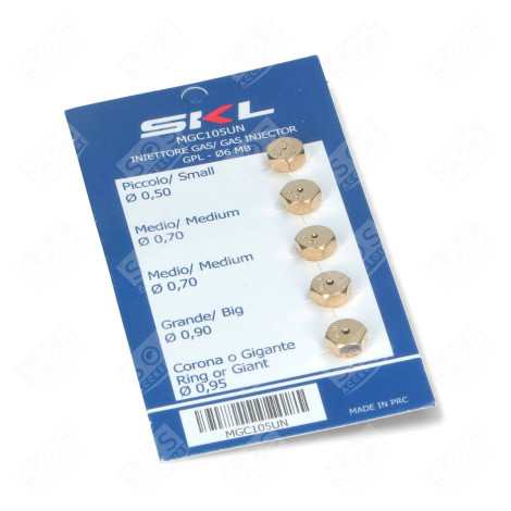 KIT INIETTORE BUTANO/PROPANO 6 MB FORNI, FORNELLI ELETTRICI E A GAS - MGC105UN