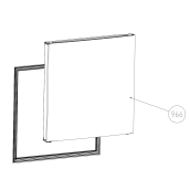 Porta congelatore (riferimento 966)