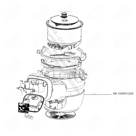 CORPO INFERIORE VAPORIERE, CUOCITORI A VAPORE - SS-1530001243, SS1530001243