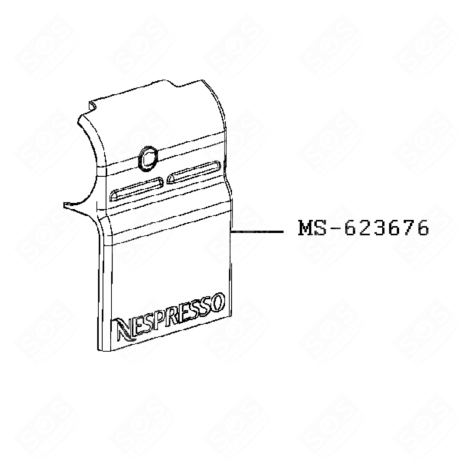 FLANGIA DESTRA BLU MACCHINA DA CAFFÃ, CAFFETTIERA - MS-623676, MS623676