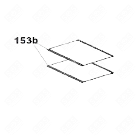 RIPIANO DI VETRO FRIGORIFERO, CONGELATORE - 49129325, 0070002143