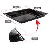 Tôle à pâtisserie  465X375X40 mm