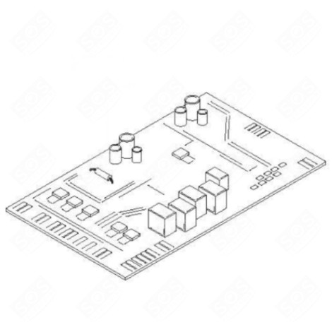 SCHEDA ELETTRONICA, MODULO DI POTENZA FORNI, FORNELLI ELETTRICI E A GAS - 70051853