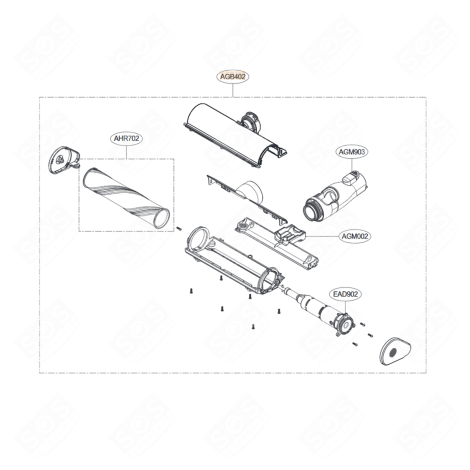SPAZZOLA (RIFERIMENTO AGB402) ASPIRAPOLVERE - AGB74616902