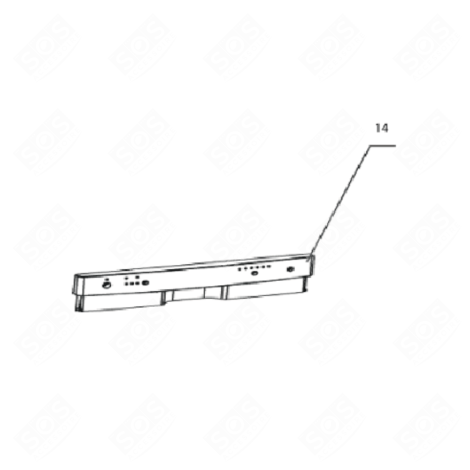 PANNELLO DI CONTROLLO (RIFERIMENTO 14) LAVASTOVIGLIE - 34421107, 12176000005309