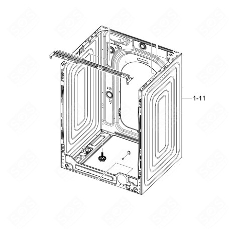 TELAIO COMPLETO (RIFERIMENTO 1-11) ORIGINALE LAVATRICE - DC97-23350F