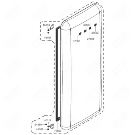 PORTA (PARTE FRIGORIFERO) FRIGORIFERO, CONGELATORE - 696135803
