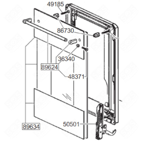 VETRO DELLA PORTA (RIFERIMENTO 89634) FORNI, FORNELLI ELETTRICI E A GAS - 682535290