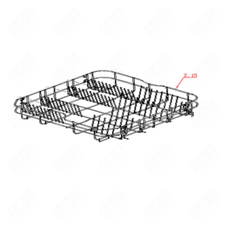 CESTELLO INFERIORE (RIFERIMENTO 2.15) LAVATRICE - 49059270