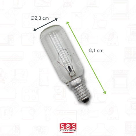 LOTTO DI 2 LAMPADINE ALOGENE 40W LUNGHEZZA 81 MM DIAMETRO 23 MM CAPPA ASPIRANTE - 484000008834, 9029791929