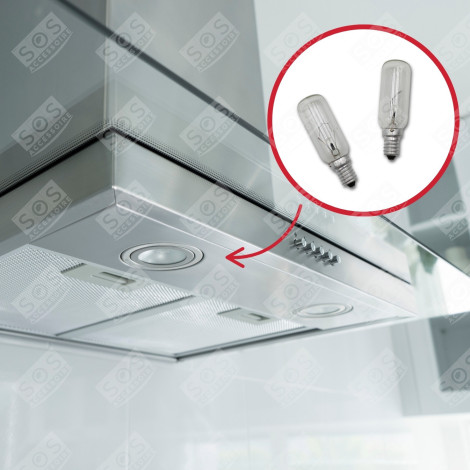 LOTTO DI 2 LAMPADINE ALOGENE 40W LUNGHEZZA 81 MM DIAMETRO 23 MM CAPPA ASPIRANTE - 484000008834, 9029791929