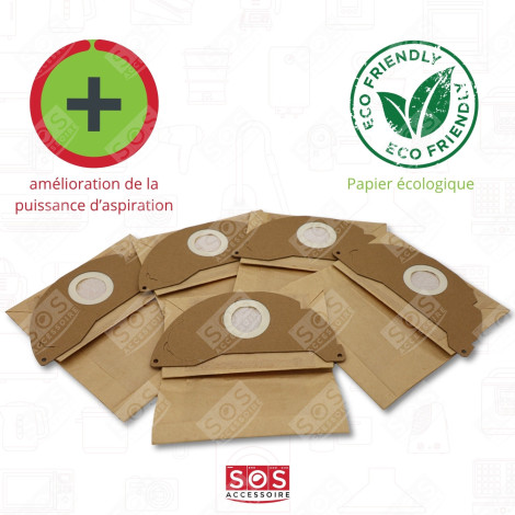 CONFEZIONE DI 5 SACCHETTI DI CARTA ASPIRAPOLVERE - 69043220, 6.904-322.0