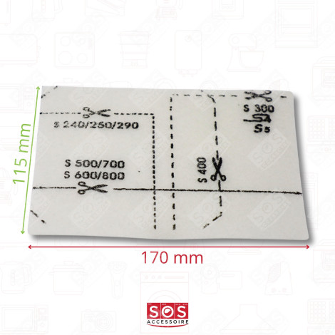 SACCHETTO DELLA POLVERE GN COMPATIBILE ASPIRAPOLVERE - 12281680