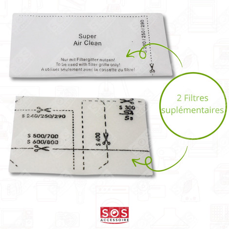 SACCHETTO DELLA POLVERE GN COMPATIBILE ASPIRAPOLVERE - 12281680