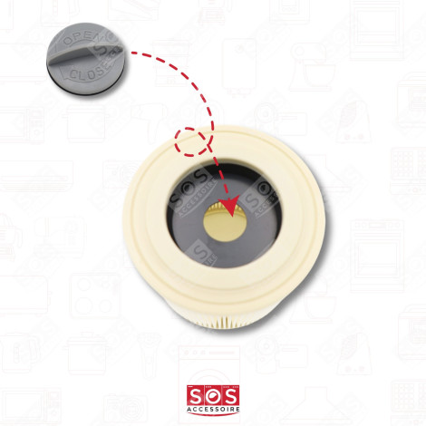 CARTUCCIA FILTRO CILINDRICA ASPIRAPOLVERE - 6.414-552.0, 64145520