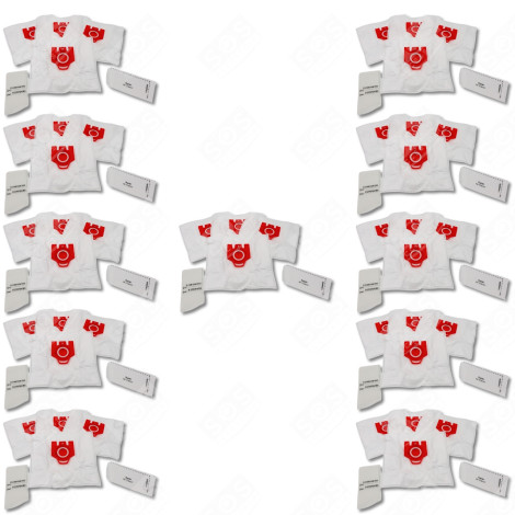 SET DI 11 SCATOLE DI 4 SACCHETTI PER POLVERE SINTETICA FJM COMPATIBILI ASPIRAPOLVERE - 9917710