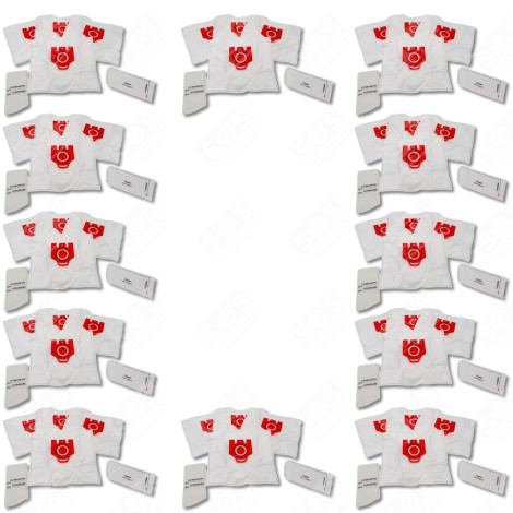 CONFEZIONE DA 12 SCATOLE DI 4 SACCHETTI ANTIPOLVERE SINTETICI FJM COMPATIBILI ASPIRAPOLVERE - 9917710