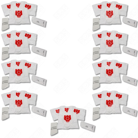 SET DI 9 SCATOLE DA 4 SACCHETTI PER POLVERE SINTETICI COMPATIBILI FJM ASPIRAPOLVERE - 9917710