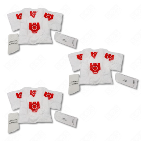 LOT DE 3 BOÎTES DE 4 SACS À POUSSIÈRE SYNTHÉTIQUES FJM COMPATIBLES ASPIRAPOLVERE - 9917710