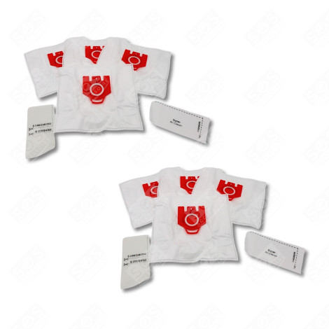 SET DI 2 SCATOLE DI 4 SACCHETTI PER POLVERE SINTETICI FJM COMPATIBILI ASPIRAPOLVERE - 9917710