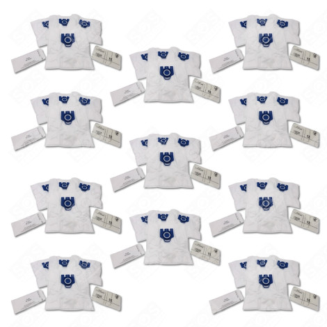 SET DI 11 SACCHETTI PER POLVERE COMPATIBILI GN X4 E 2 FILTRI ASPIRAPOLVERE - 12281680