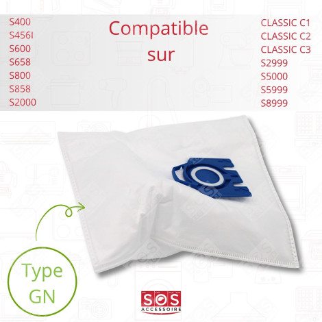 LOT DE 11 SACS À POUSSIÈRE GN COMPATIBLES ASPIRAPOLVERE - 12281680