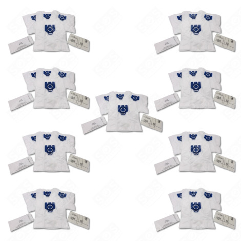 LOT DE 9 SACS À POUSSIÈRE GN COMPATIBLES ASPIRAPOLVERE - 12281680