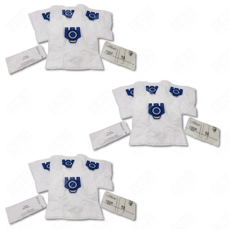 LOT DE 3 SACS À POUSSIÈRE GN COMPATIBLES ASPIRAPOLVERE - 12281680
