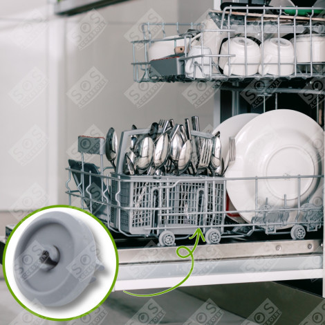 ROTELLA DEL CESTELLO INFERIORE COMPATIBILI LAVASTOVIGLIE - 2372351, 2372352