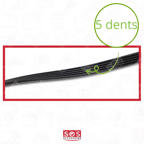 CINGHIA PIATTA 1244 J5  MAEL LAVATRICE ARCELIK BEKO LAVATRICE - 2816750200, 2466300201