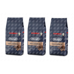 Set di 3 pacchetti di caffè in grani KIMBO arabica 1KG