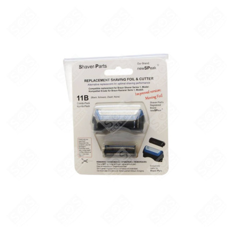 GRIGLIA RASOIO BRAUN COMBIPACK 11B RASOI, TAGLIACAPELLI - 81387933, 11B