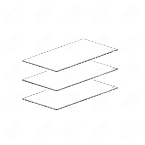 RIPIANO DI VETRO FRIGORIFERO, CONGELATORE - 482000019085