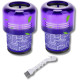 SET DI 2 FILTRI HEPA COMPATIBILI V11 V12 V15 CON SPAZZOLA DI PULIZIA ASPIRAPOLVERE - 970013-02, 970013-02
