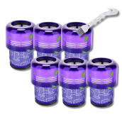 Set di 6 Filtri Hepa compatibili V11 V12 V15 con spazzola di pulizia