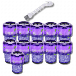Set di 11 Filtri Hepa compatibili V11 V12 V15 con spazzola di pulizia