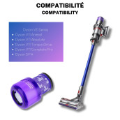 Filtro Hepa compatibile V11 V12 V15 con spazzola di pulizia