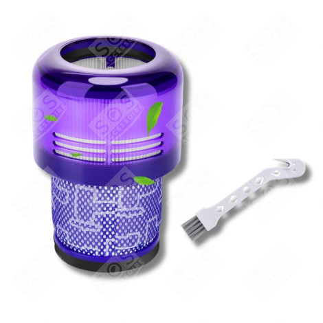 FILTRO HEPA COMPATIBILE V11 V12 V15 CON SPAZZOLA DI PULIZIA ASPIRAPOLVERE - 970013-02, 970013-02