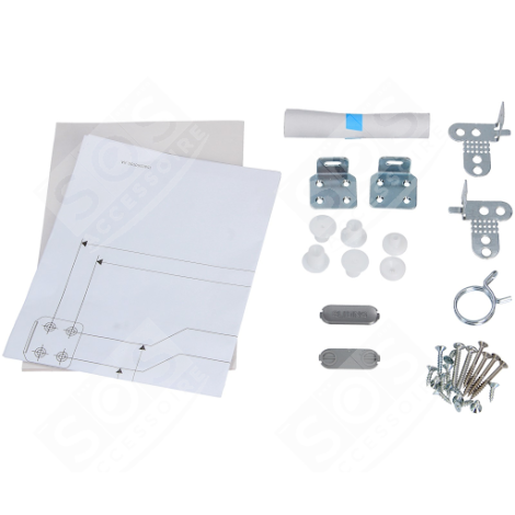 KIT DI FISSAGGIO (GUIDE) PORTA ORIGINALE LAVASTOVIGLIE - 1784430296, C00919854