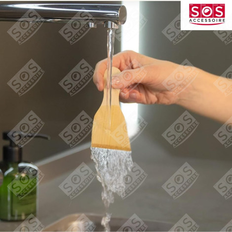 LOT DE 4 PELLES EN BOIS POUR POÊLON, SPATULES RACLETTE  GRILL, WOK E MACCHINA PER RACLETTE - AS306003