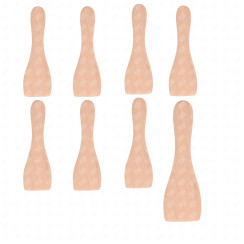 Lot de 8 pelles en bois pour Poêlon, spatules raclette 