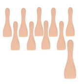 Lot de 10 pelles en bois pour Poêlon, spatules raclette 