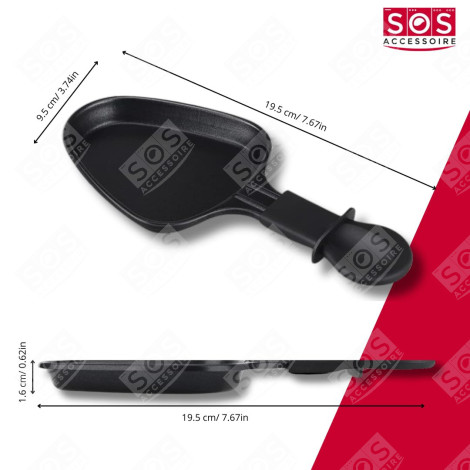 SET DI 7 TEGAMINI PER RACLETTE E 7 SPATOLE IN LEGNO PER RACLETTE GRILL, WOK E MACCHINA PER RACLETTE - AS306001, AS306003