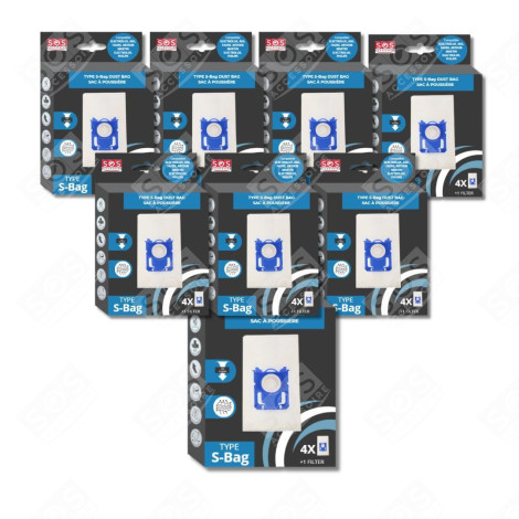 SET DI 8 SCATOLE DI 4 SACCHETTI TIPO S-BAG ASPIRAPOLVERE - 9001684589