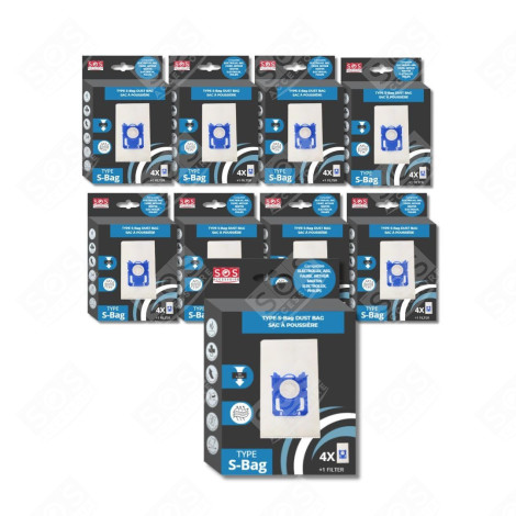SET DI 9 SCATOLE DI 4 SACCHETTI TIPO S-BAG ASPIRAPOLVERE - 9001684589
