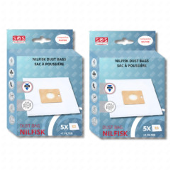 Set di 2 scatole di 5 sacchetti con 1 prefiltro TAGLIO/COMPATTO/GO/FORZA