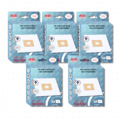 Confezione di 5 scatole di 5 sacchi con 1 prefiltro COUPE/COMPACT/GO/FORCE