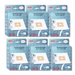 Set di 6 scatole da 5 sacchetti con 1 prefiltro COUPE/COMPACT/GO/FORCE