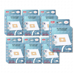 Set di 7 scatole da 5 sacchetti con 1 prefiltro COUPE/COMPACT/GO/FORCE